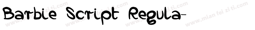 Barbie Script Regula字体转换